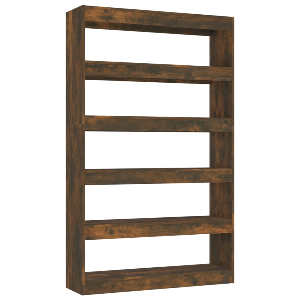 Bookshelf/Room Divider Smoked Oak 100x30x166 cm