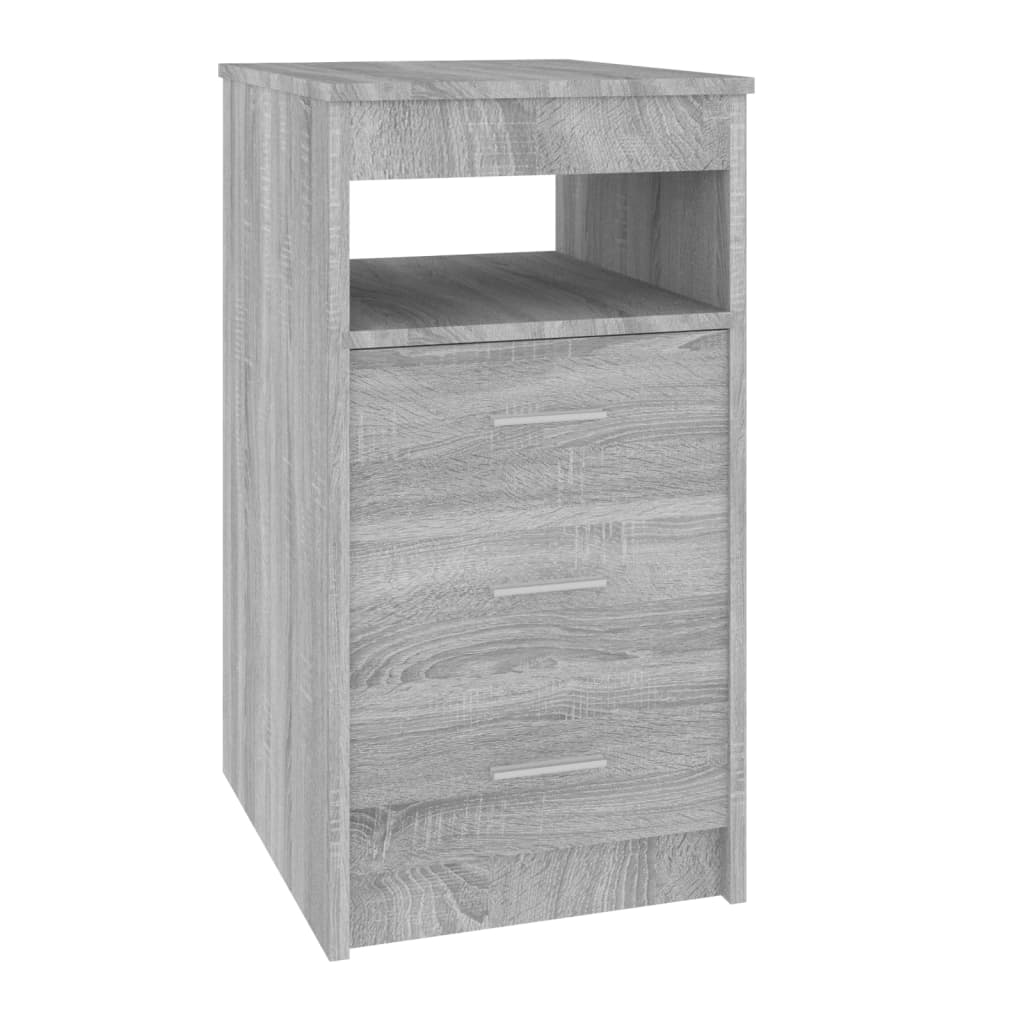 Sideboard with drawers Grey Sonoma 40x50x76 cm wood material