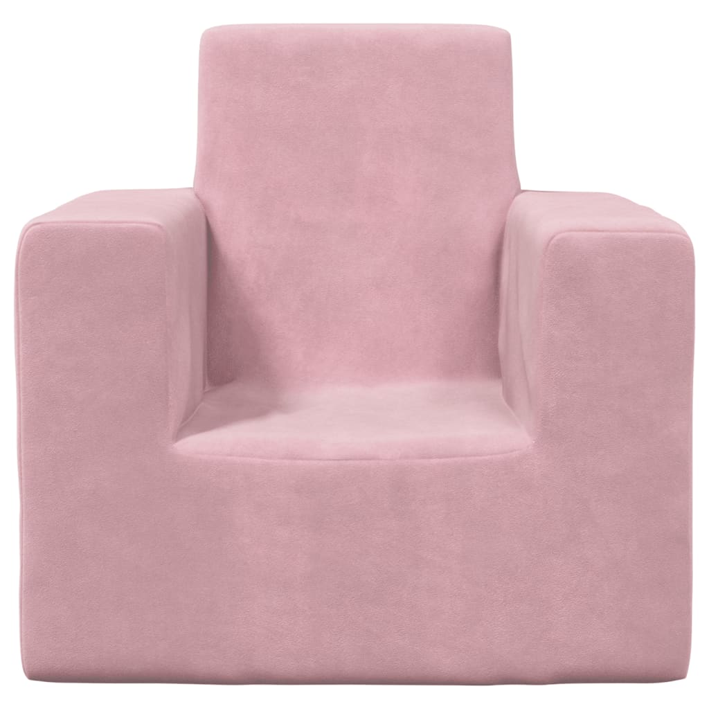 Kindersofa Rosa Weich Plüsch