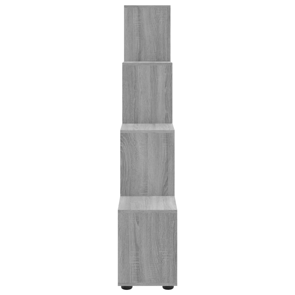 Treppenregal Grau Sonoma 142 cm Holzwerkstoff