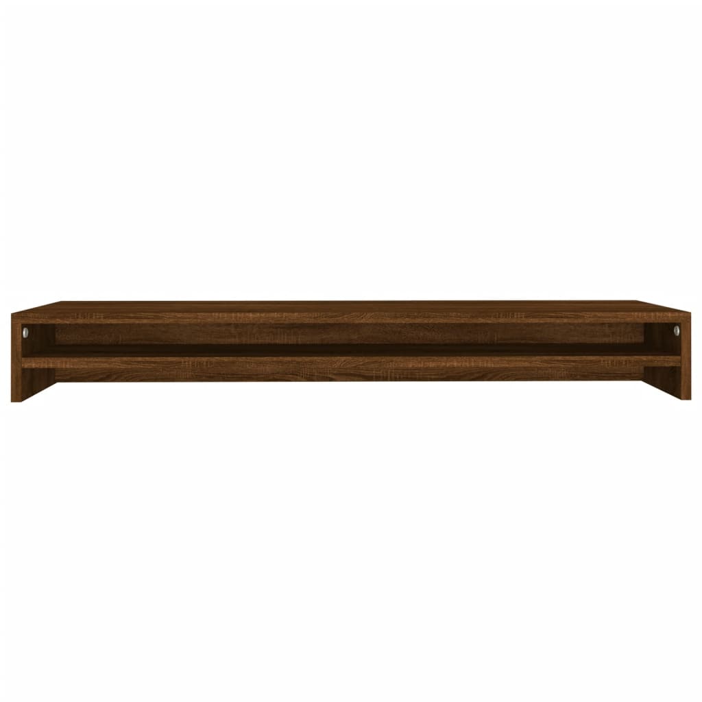 Monitor Stand Brown Oak Look 100x24x13 cm Wood Material