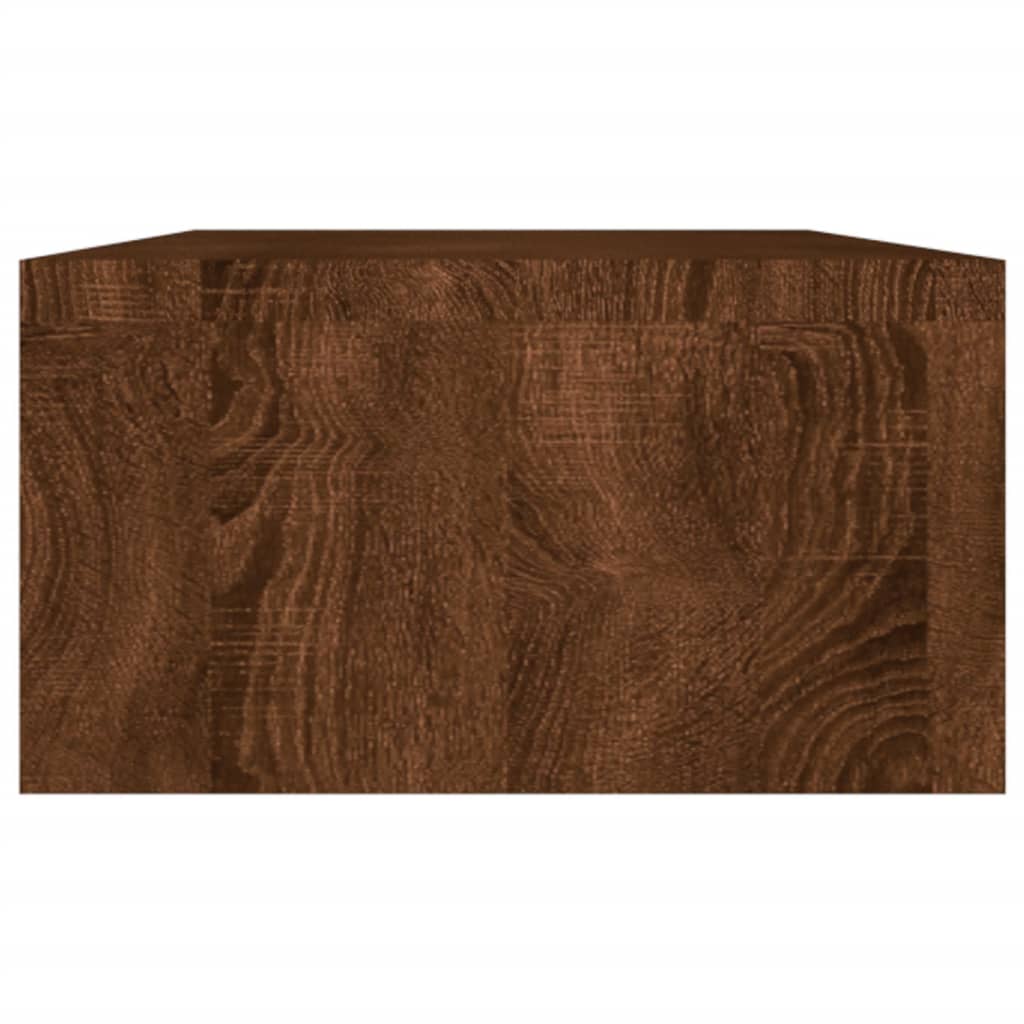 Monitor Stand Brown Oak Look 100x24x13 cm Wood Material