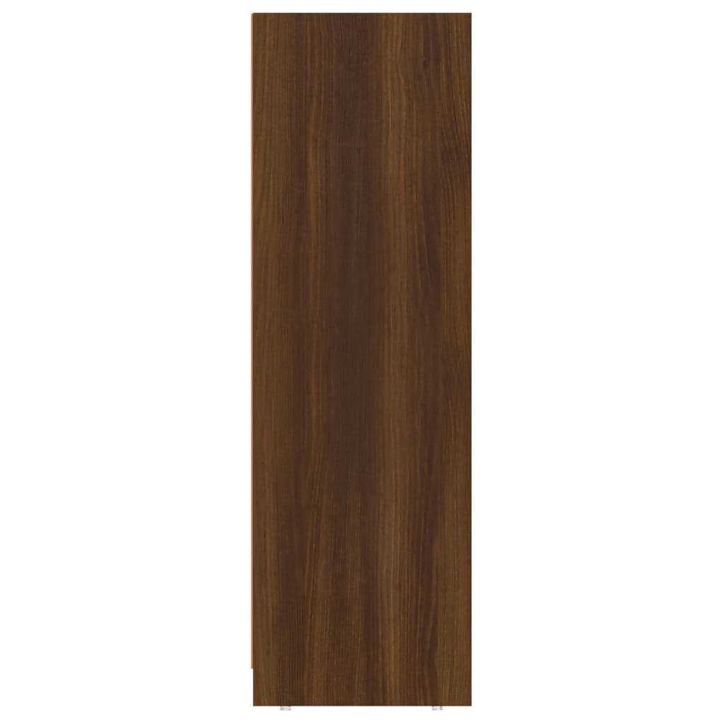 Bathroom Cabinet Brown Oak Look 30x30x95 cm Wood Material