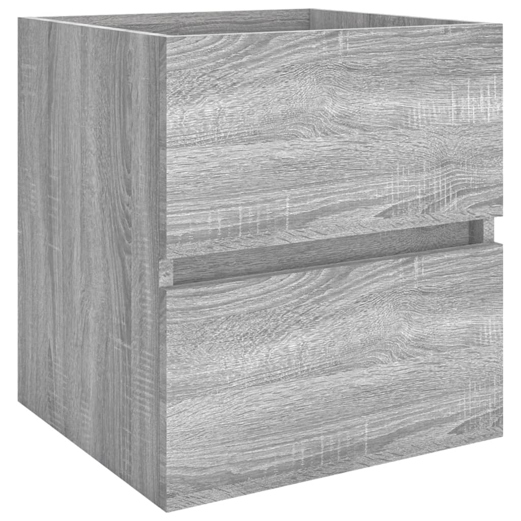 Washbasin Cabinet Grey Sonoma 41x38.5x45 cm Wood Material