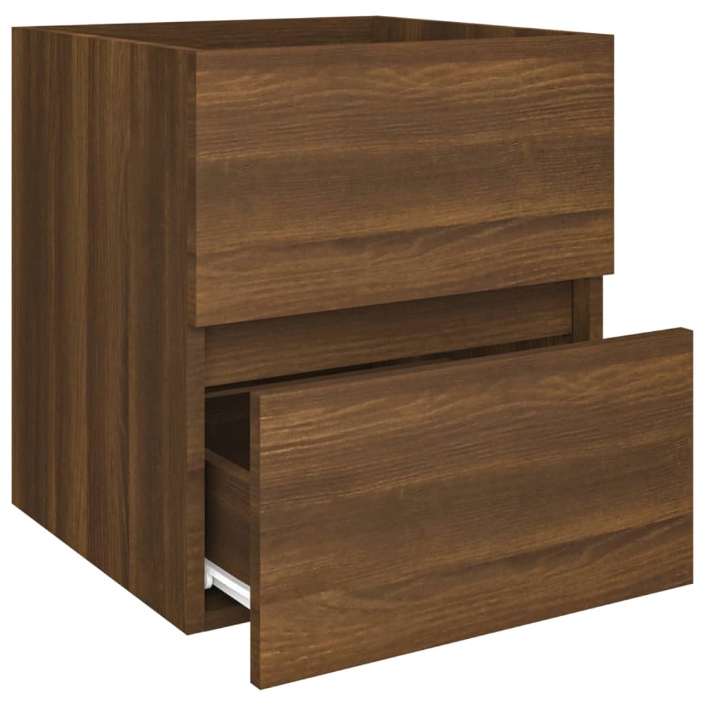 Washbasin base cabinet oak look 41x38.5x45cm wood material