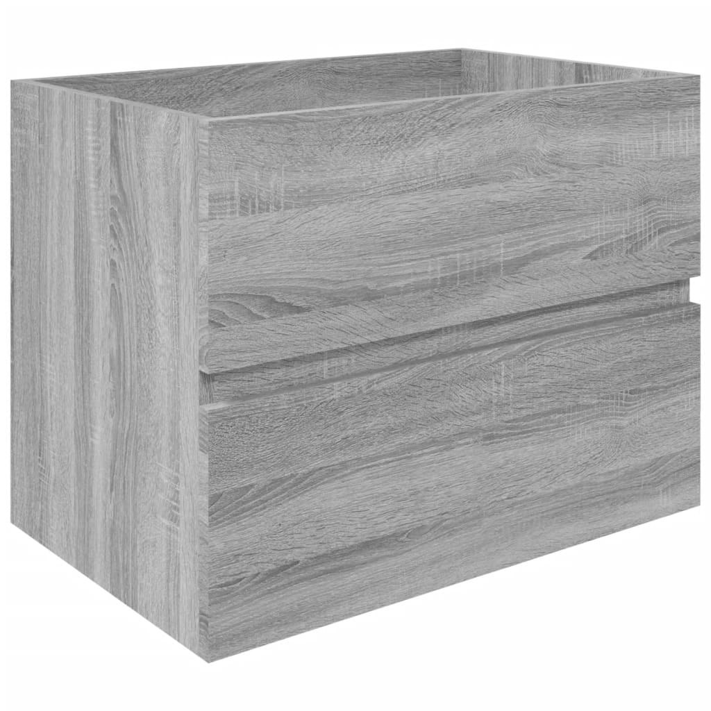 Washbasin Cabinet Grey Sonoma 60x38.5x45 cm Wood Material