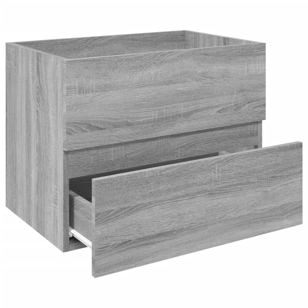 Washbasin Cabinet Grey Sonoma 60x38.5x45 cm Wood Material