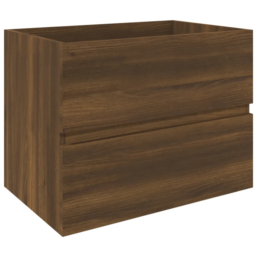 Washbasin cabinet oak look 60x38.5x45cm wood material