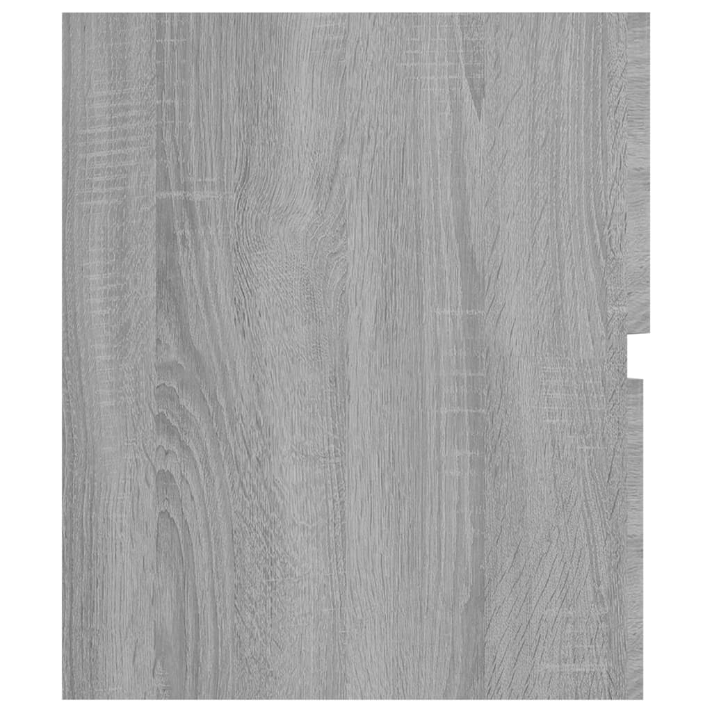 Waschbeckenunterschrank Grau Sonoma 80x38,5x45 cm Holzwerkstoff