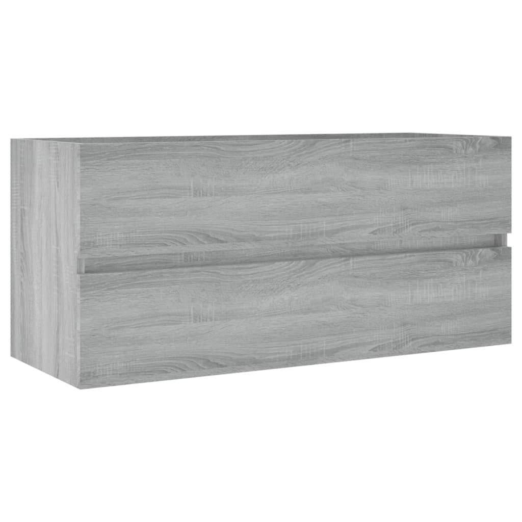 Washbasin Cabinet Grey Sonoma 100x38.5x45cm Wood Material