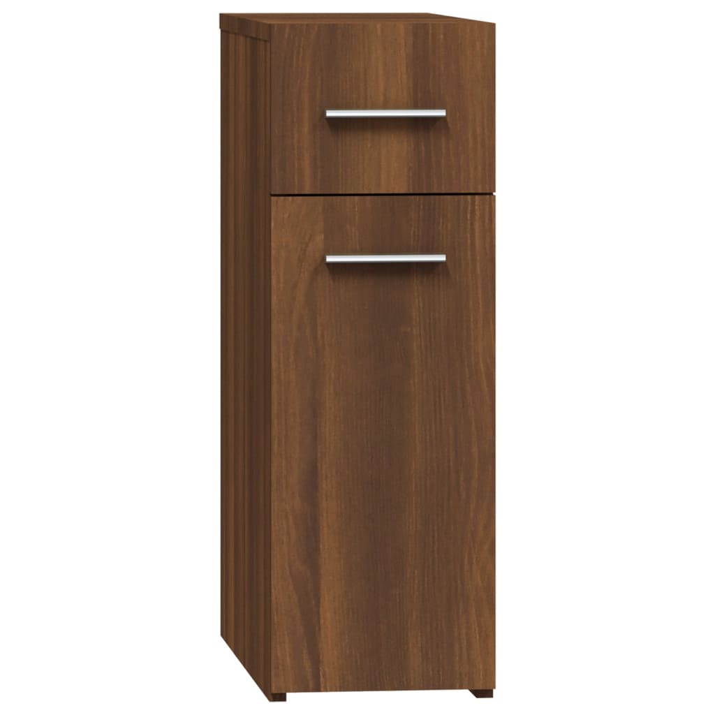 Apothecary Cabinet Brown Oak Look 20x45.5x60 cm Wood Material