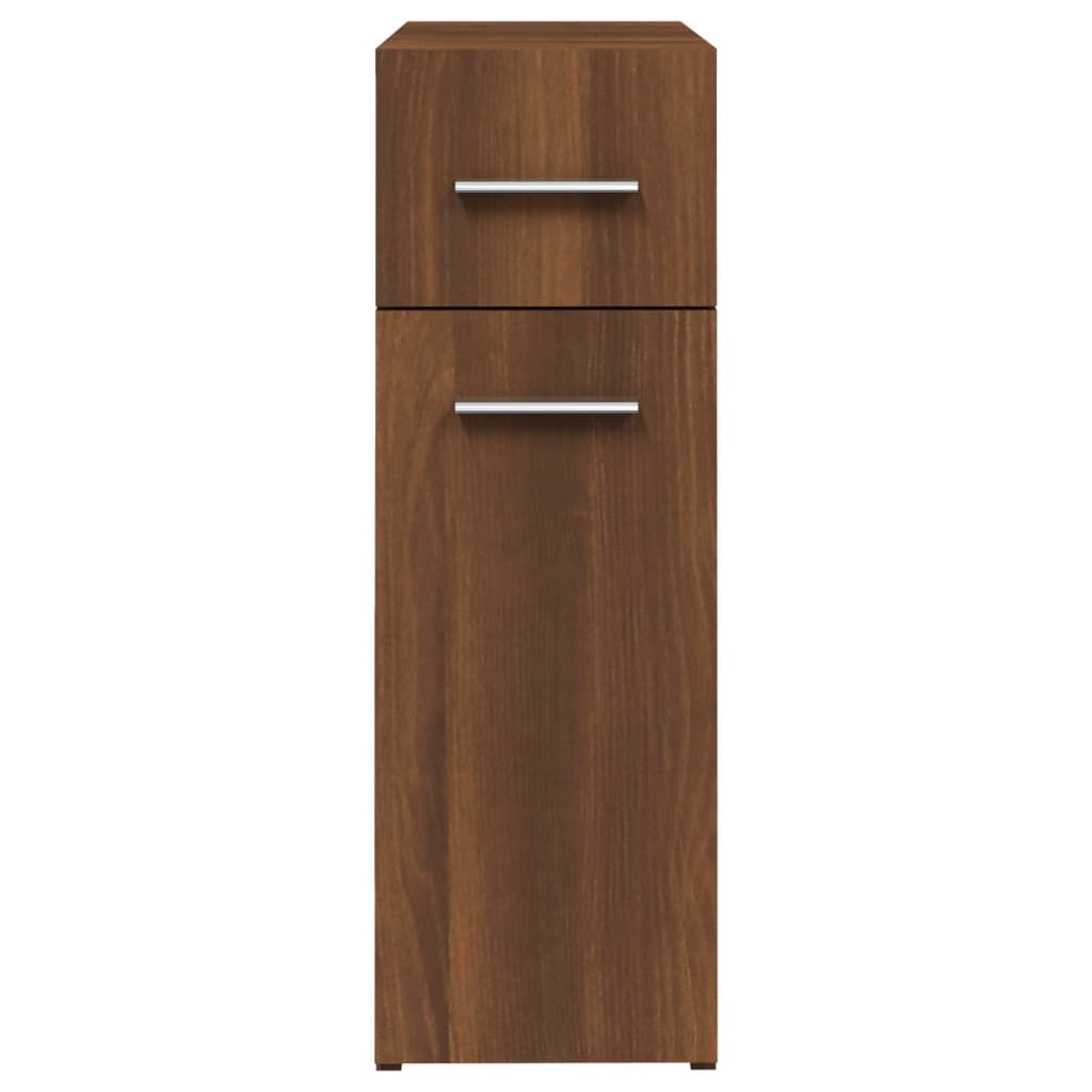 Apothecary Cabinet Brown Oak Look 20x45.5x60 cm Wood Material