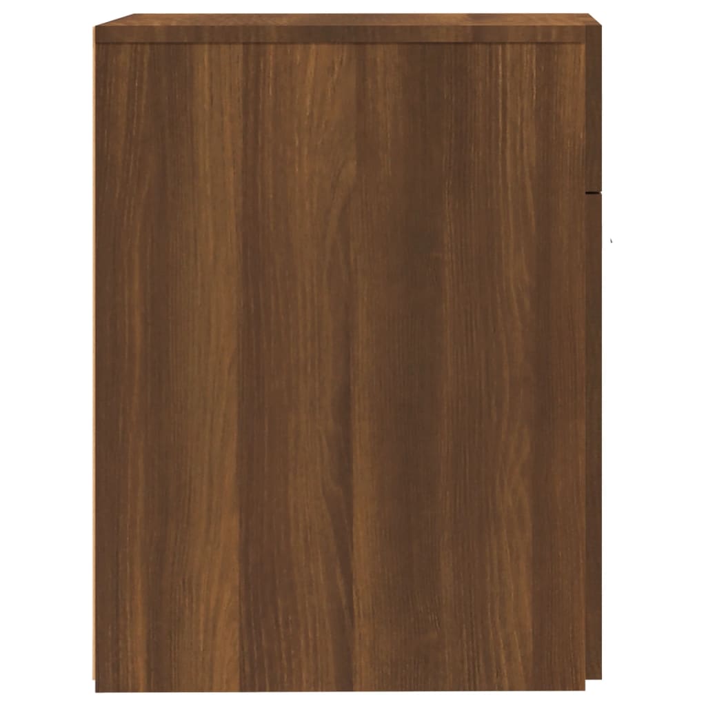 Apothecary Cabinet Brown Oak Look 20x45.5x60 cm Wood Material