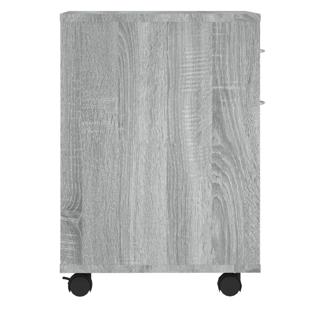 Rollschrank Grau Sonoma 45x38x54 cm Holzwerkstoff