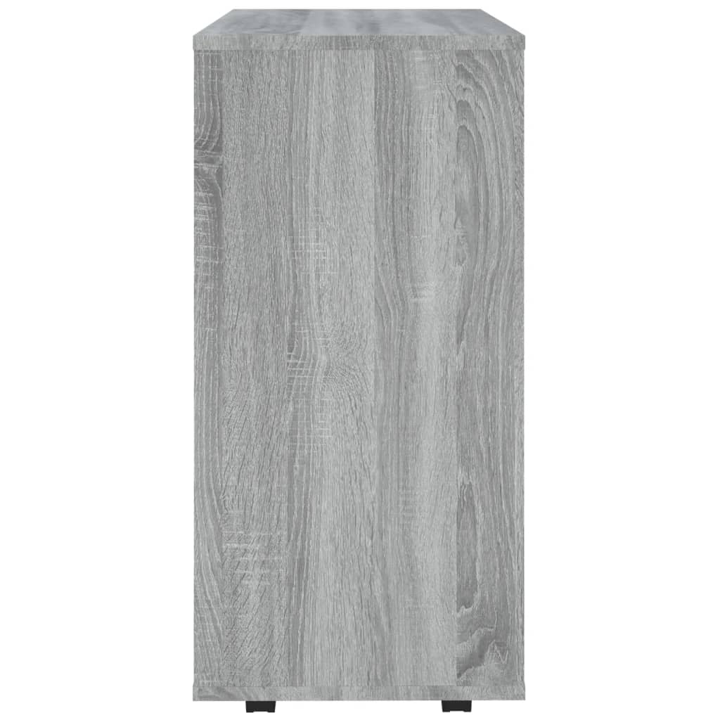 Rolling Cabinet Grey Sonoma 60x35x75 cm Wood Material