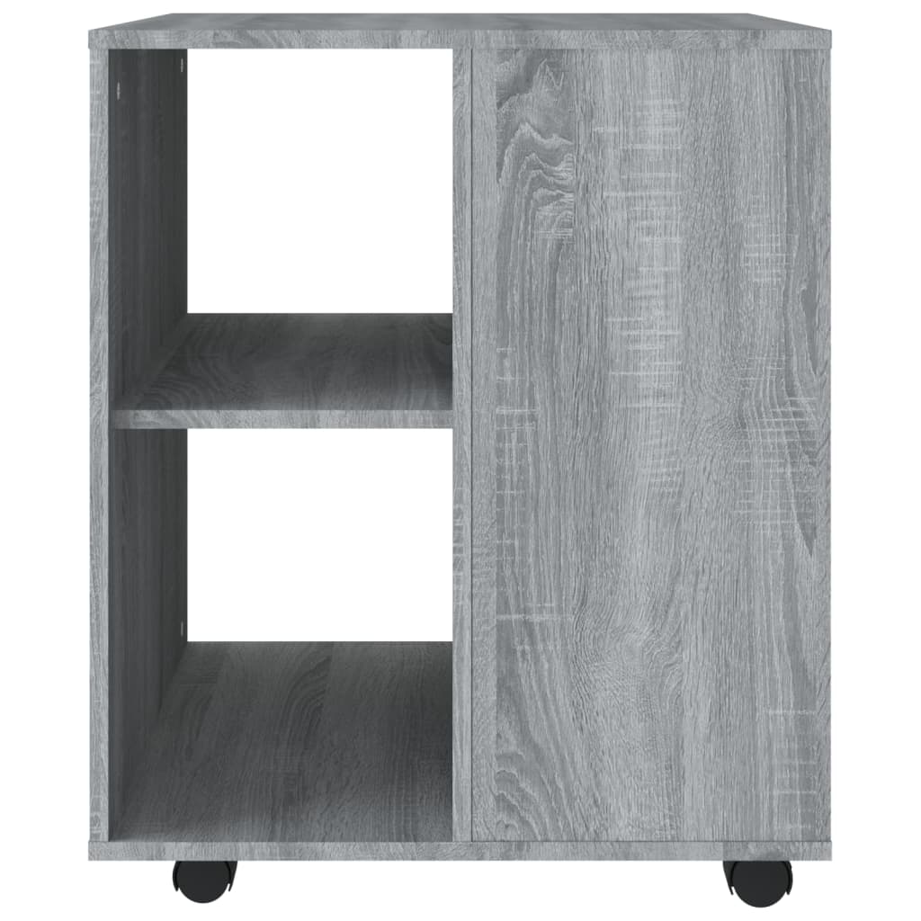 Rolling Cabinet Grey Sonoma 60x53x72 cm Wood Material