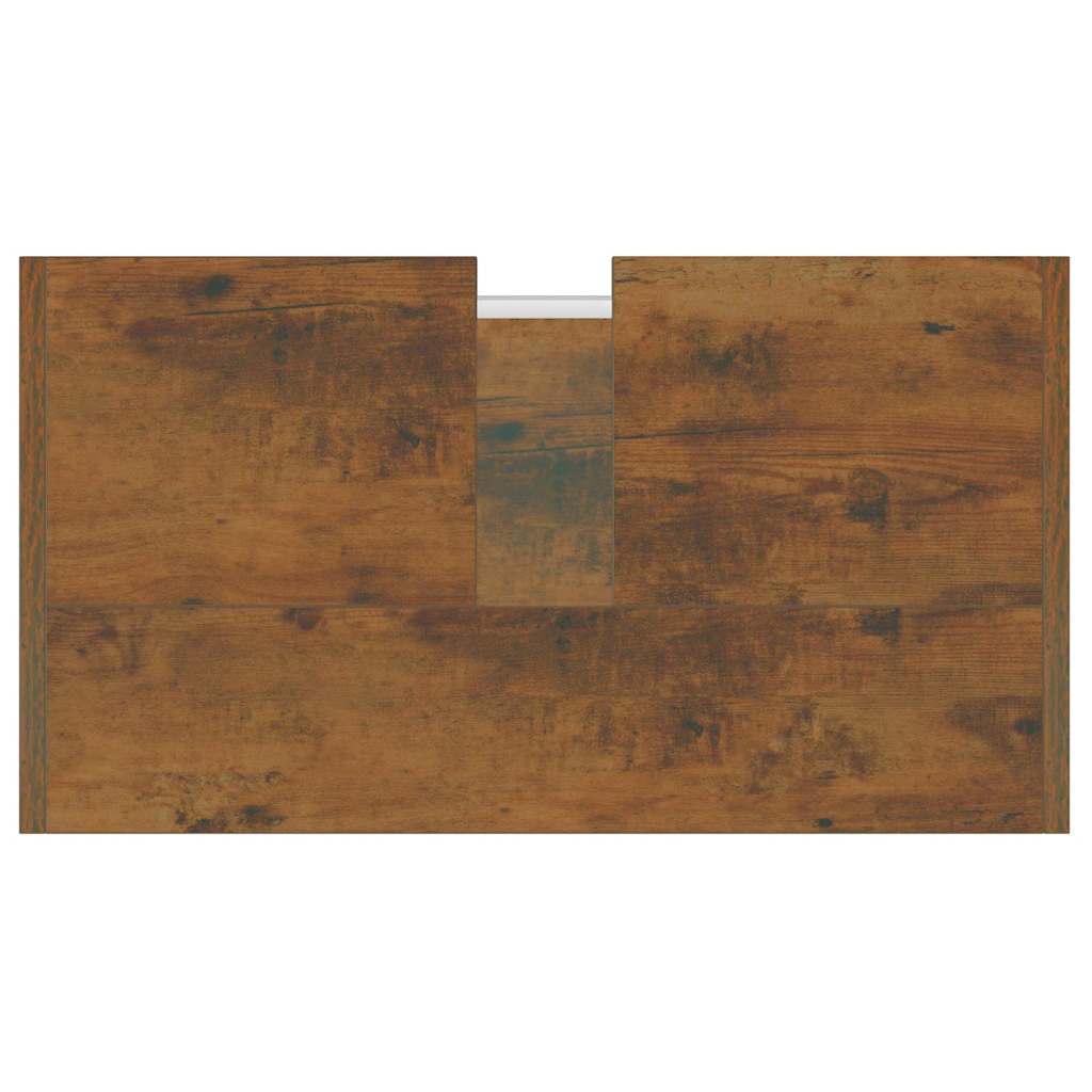 Badschrank Räuchereiche 60x33x60 cm Holzwerkstoff