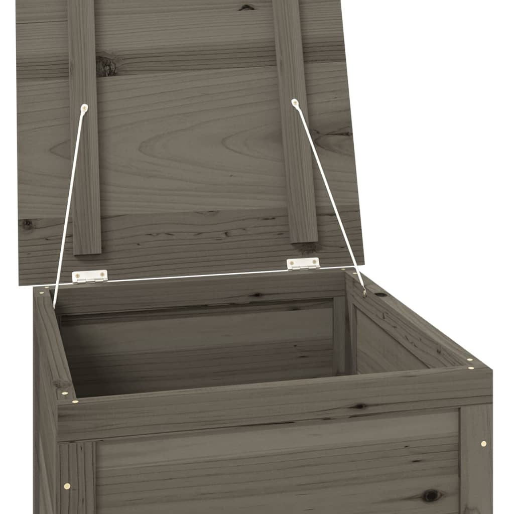 Outdoor-Kissenbox Anthrazit 50x50x56 cm Massivholz Tanne