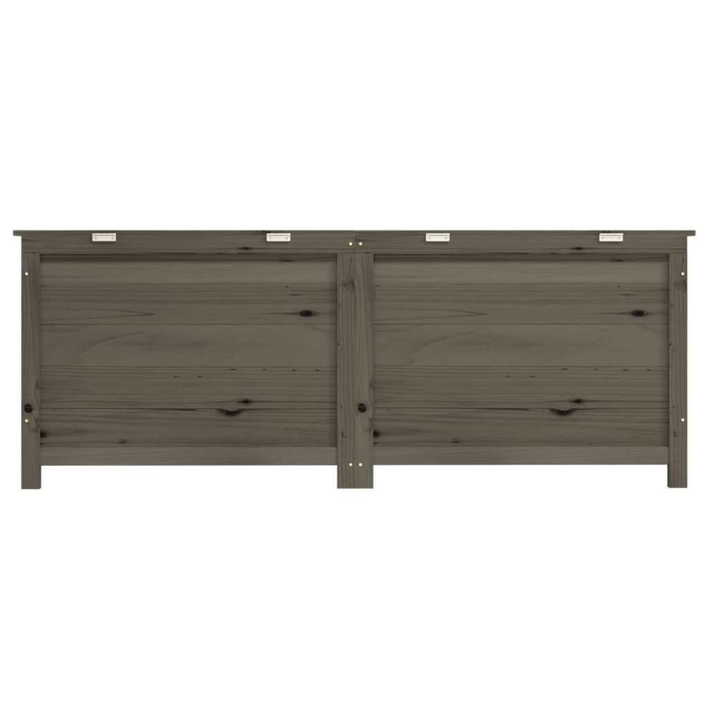 Outdoor-Kissenbox Anthrazit 150x50x56 cm Massivholz Tanne