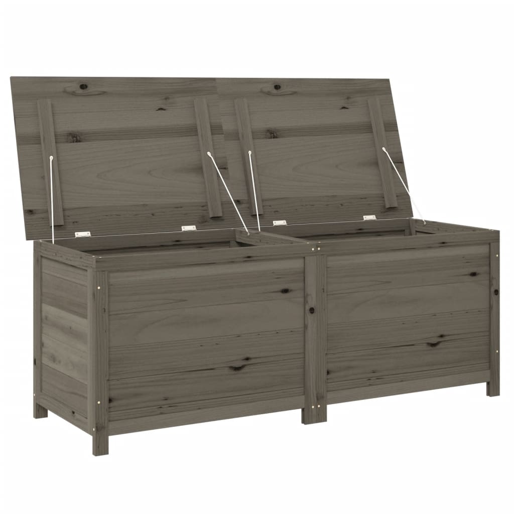 Outdoor-Kissenbox Anthrazit 150x50x56 cm Massivholz Tanne