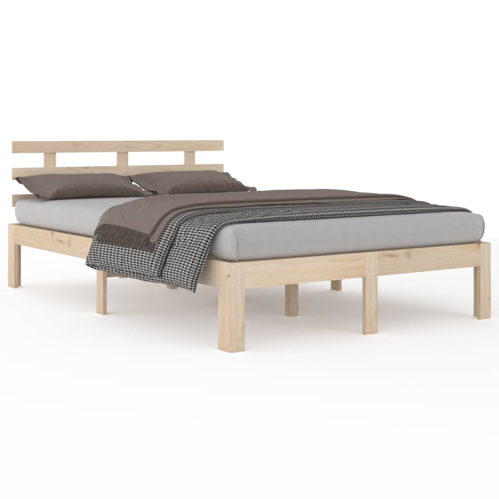 solid wood bed 135x190 cm