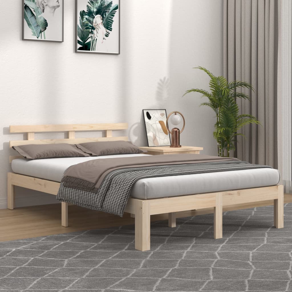 solid wood bed 150x200 cm