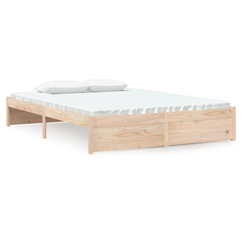 solid wood bed 135x190 cm