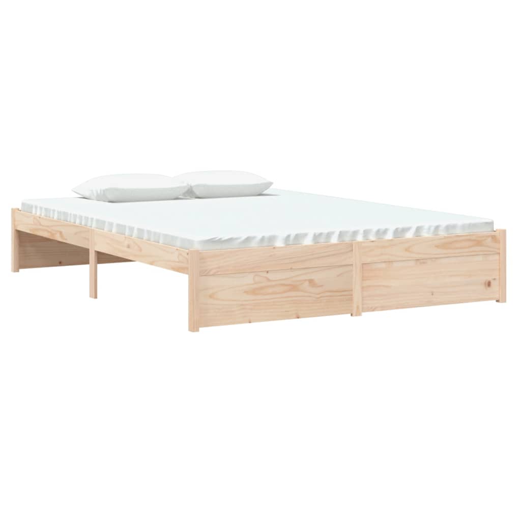 solid wood bed 135x190 cm