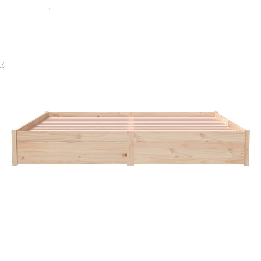 solid wood bed without mattress 200x200 cm