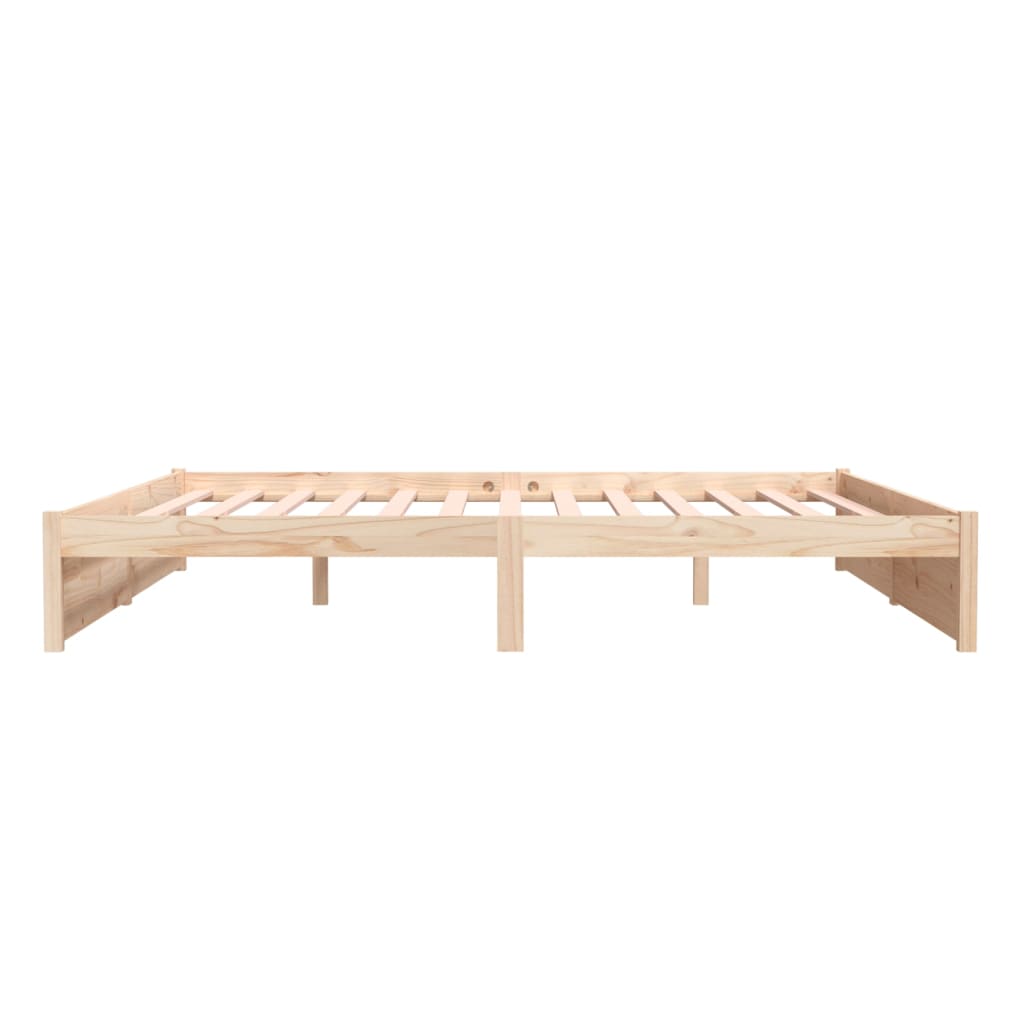 solid wood bed without mattress 200x200 cm