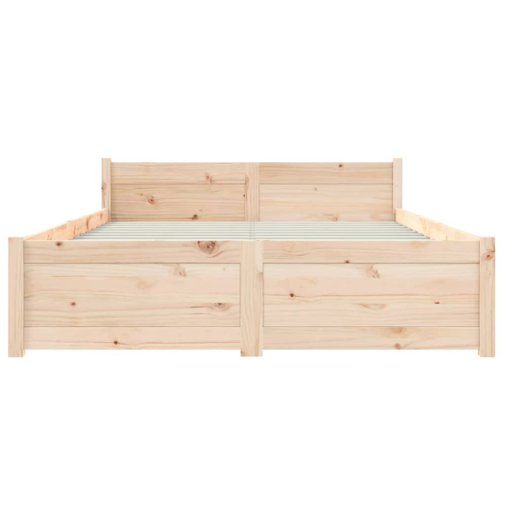 solid wood bed 120x190 cm