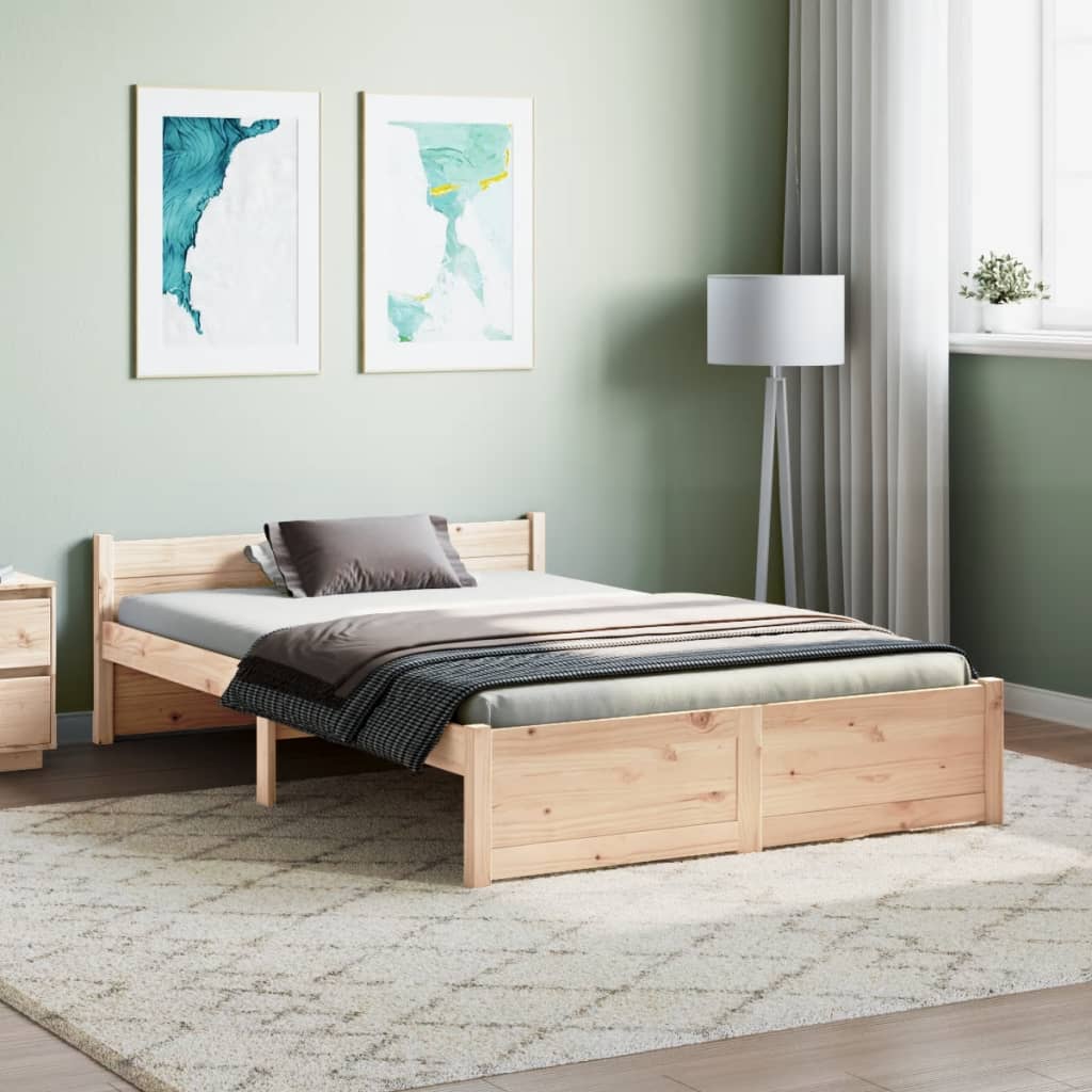 solid wood bed without mattress 120x200 cm