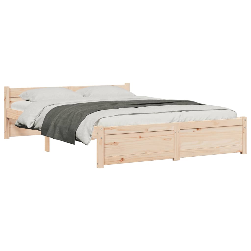 solid wood bed without mattress 140x200 cm