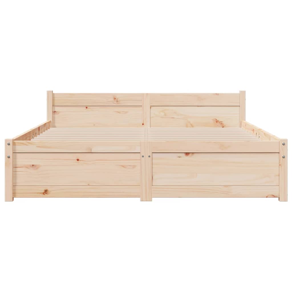 solid wood bed without mattress 140x200 cm