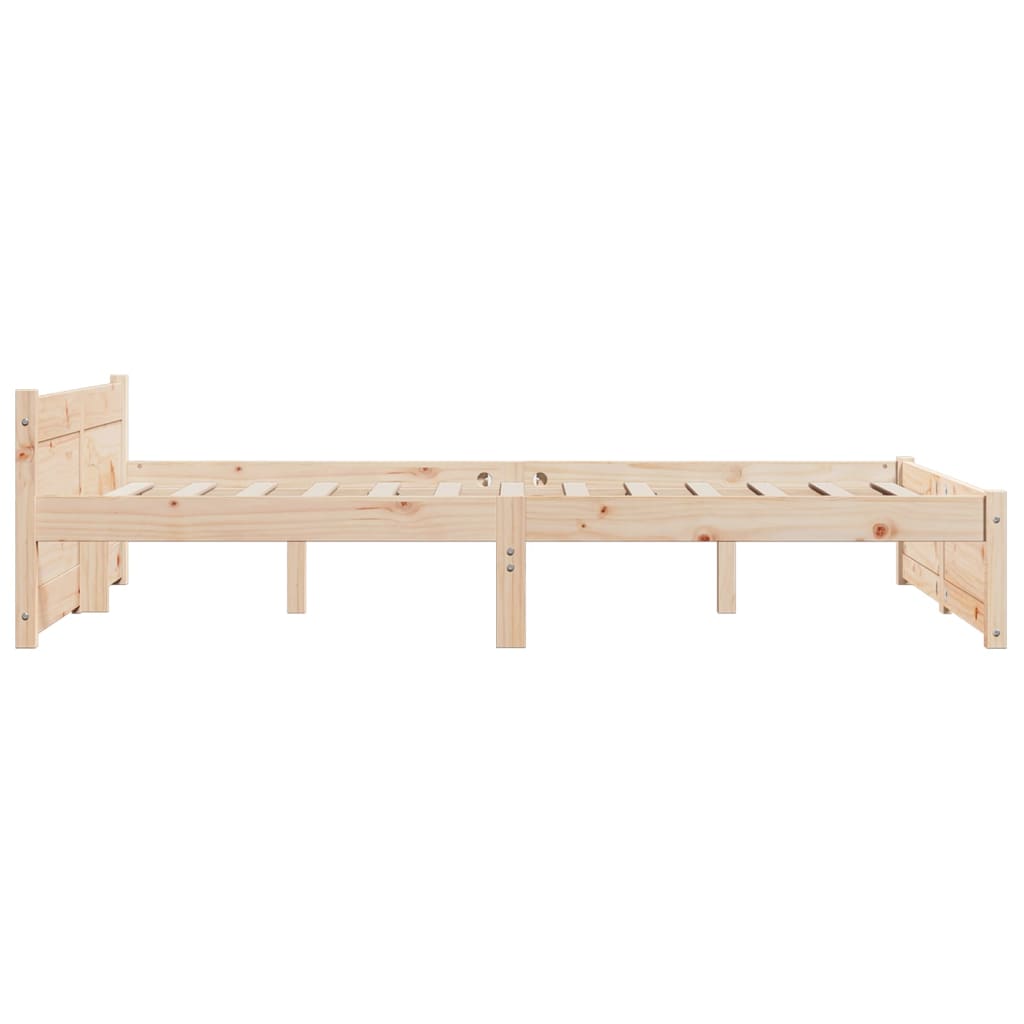 solid wood bed without mattress 140x200 cm