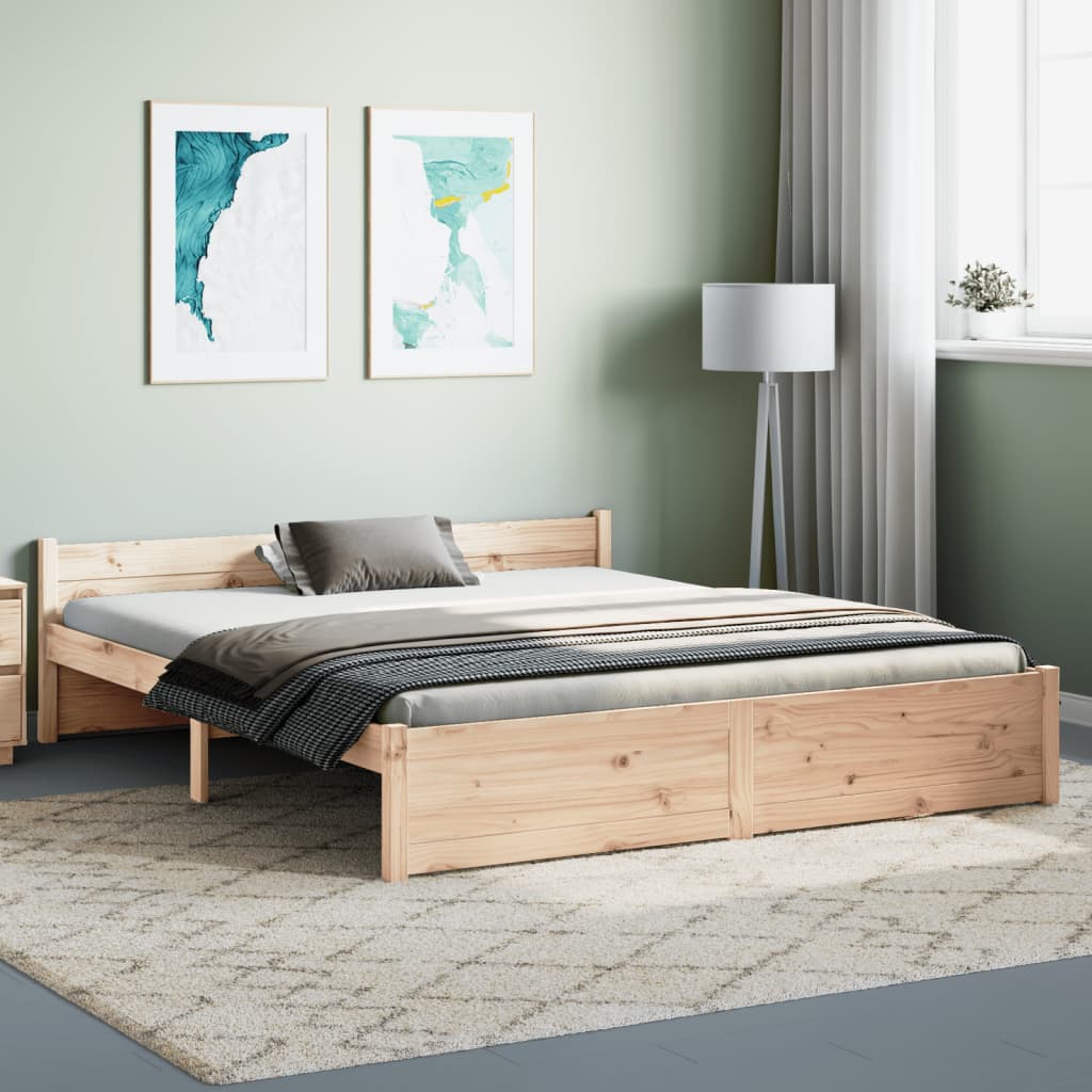 solid wood bed 150x200 cm