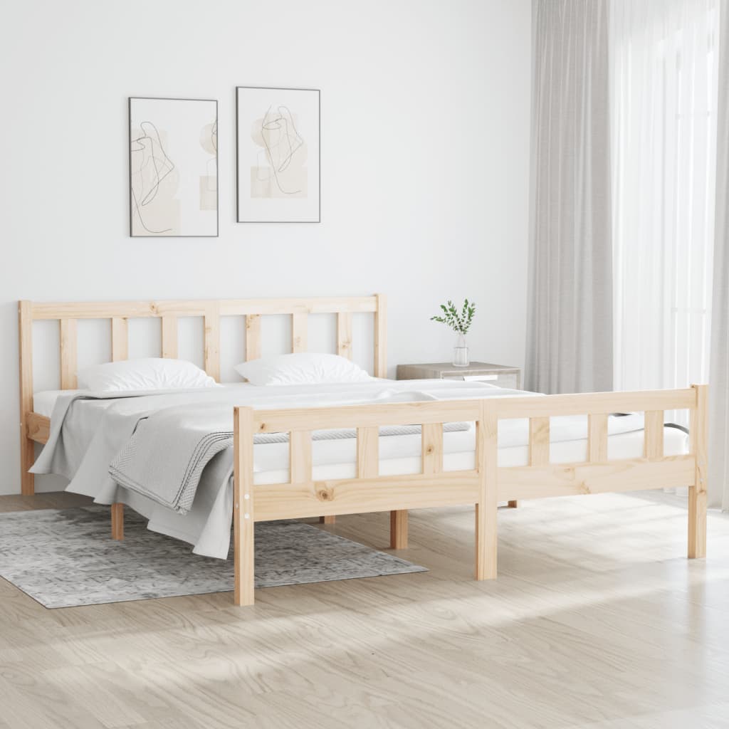 solid wood bed 150x200 cm