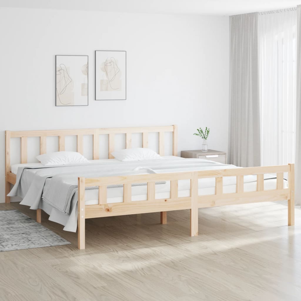 solid wood bed without mattress 160x200 cm