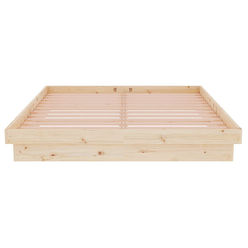 solid wood bed 135x190 cm