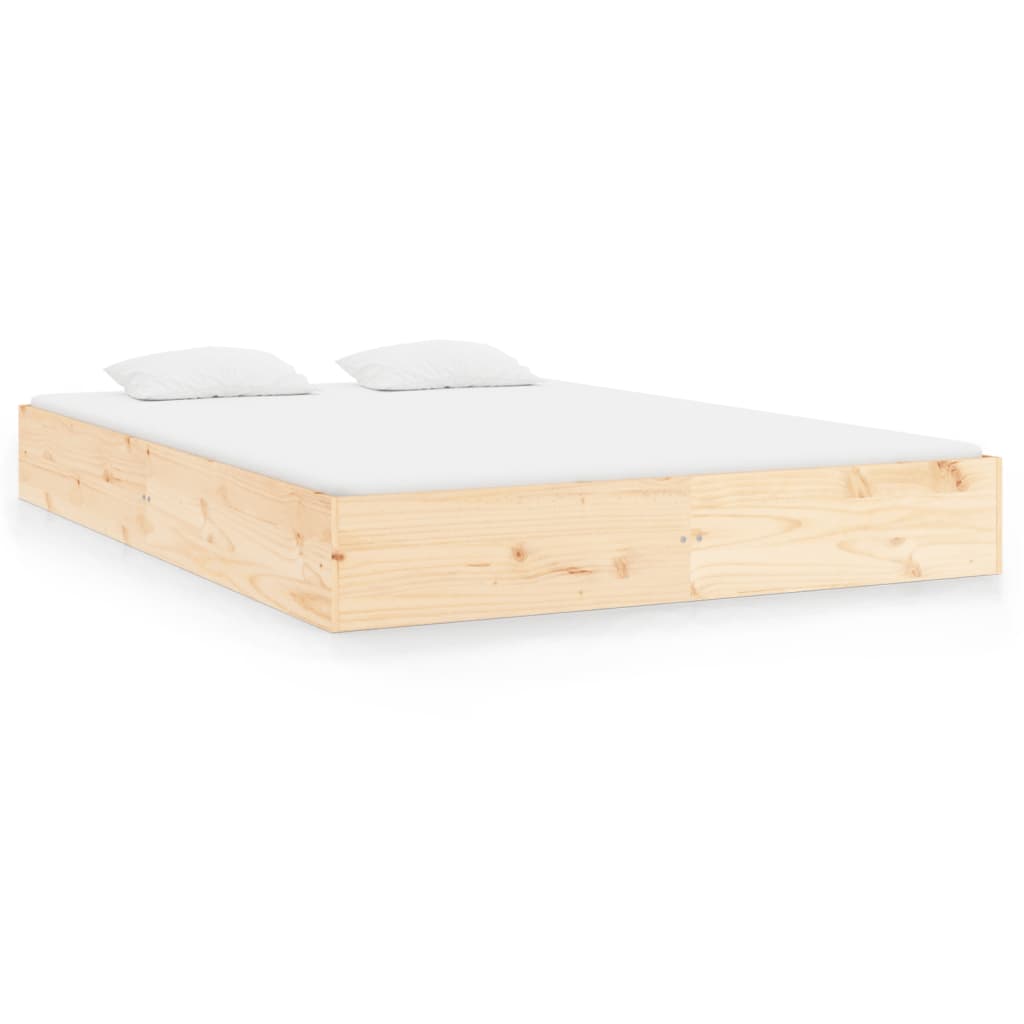 solid wood bed without mattress 200x200 cm