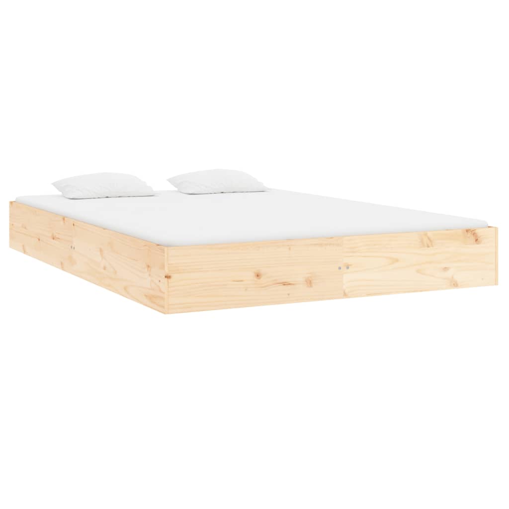 solid wood bed without mattress 200x200 cm