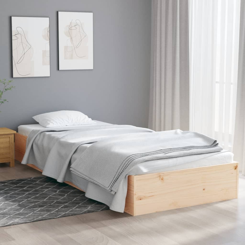 solid wood bed 90x190 cm