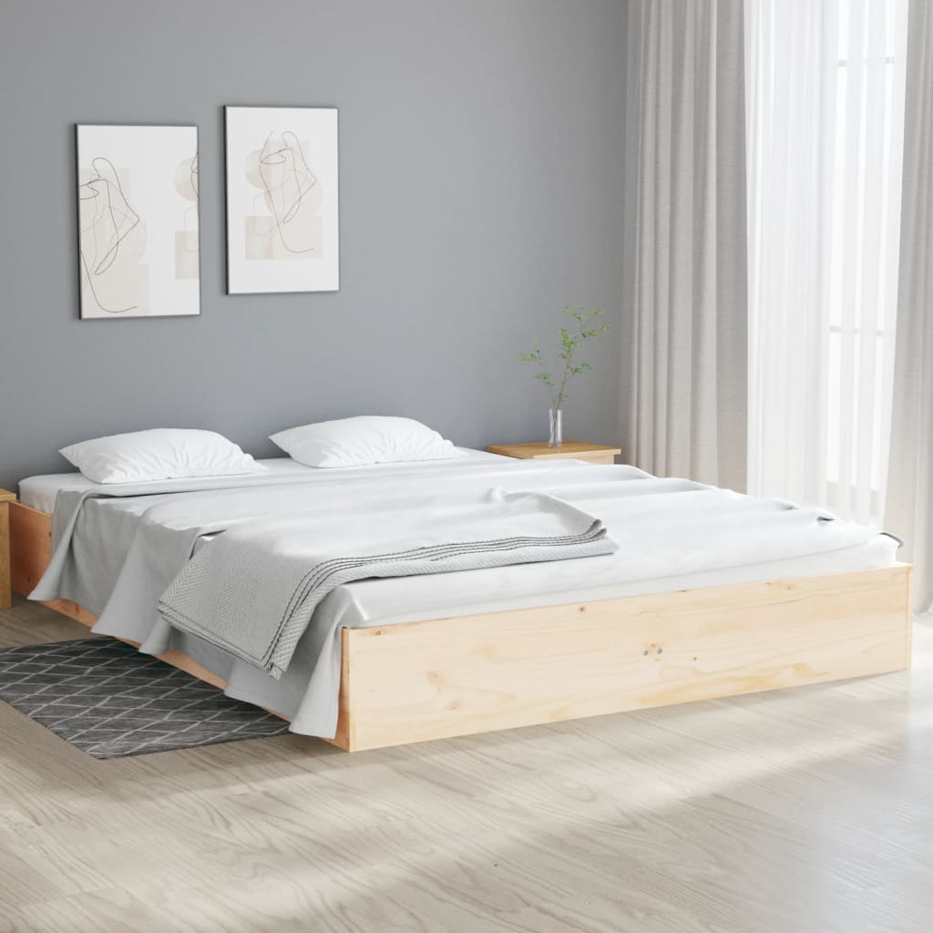 solid wood bed 120x190 cm