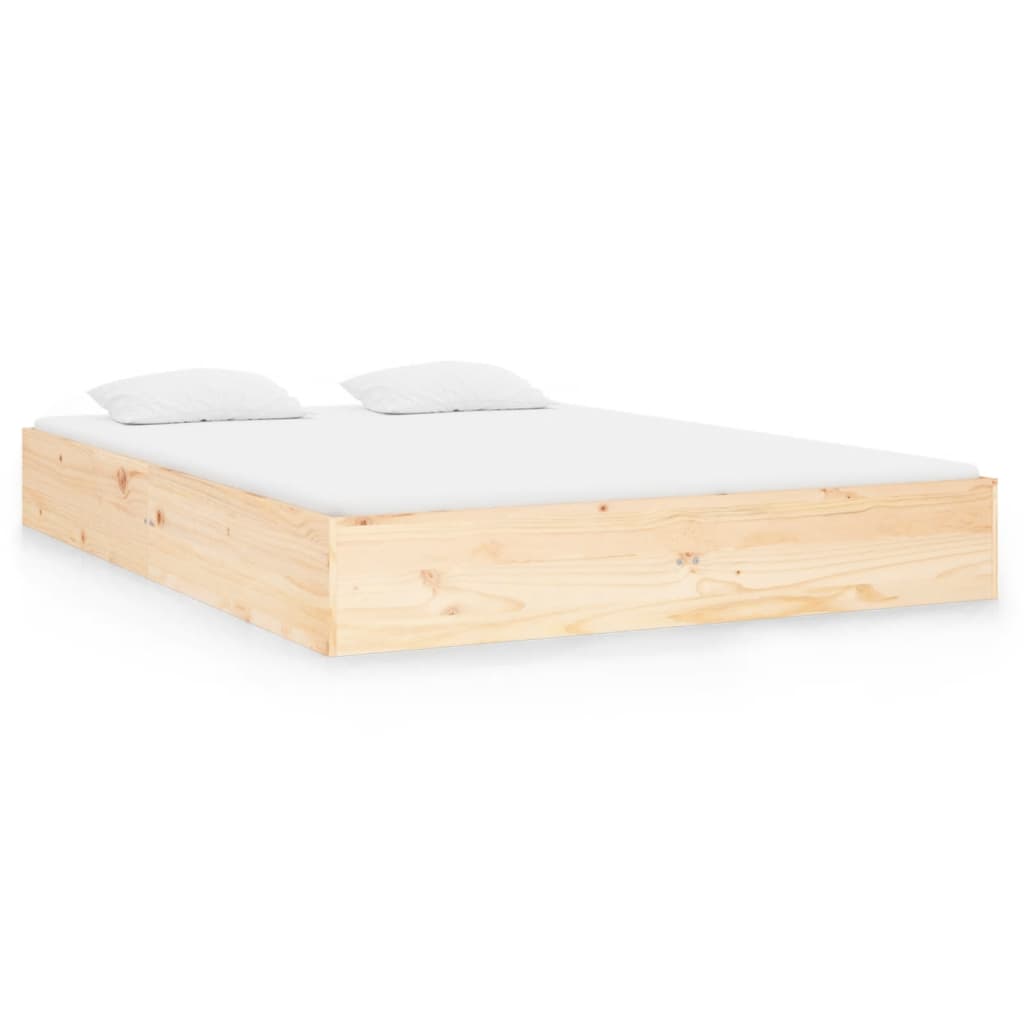 solid wood bed 135x190 cm