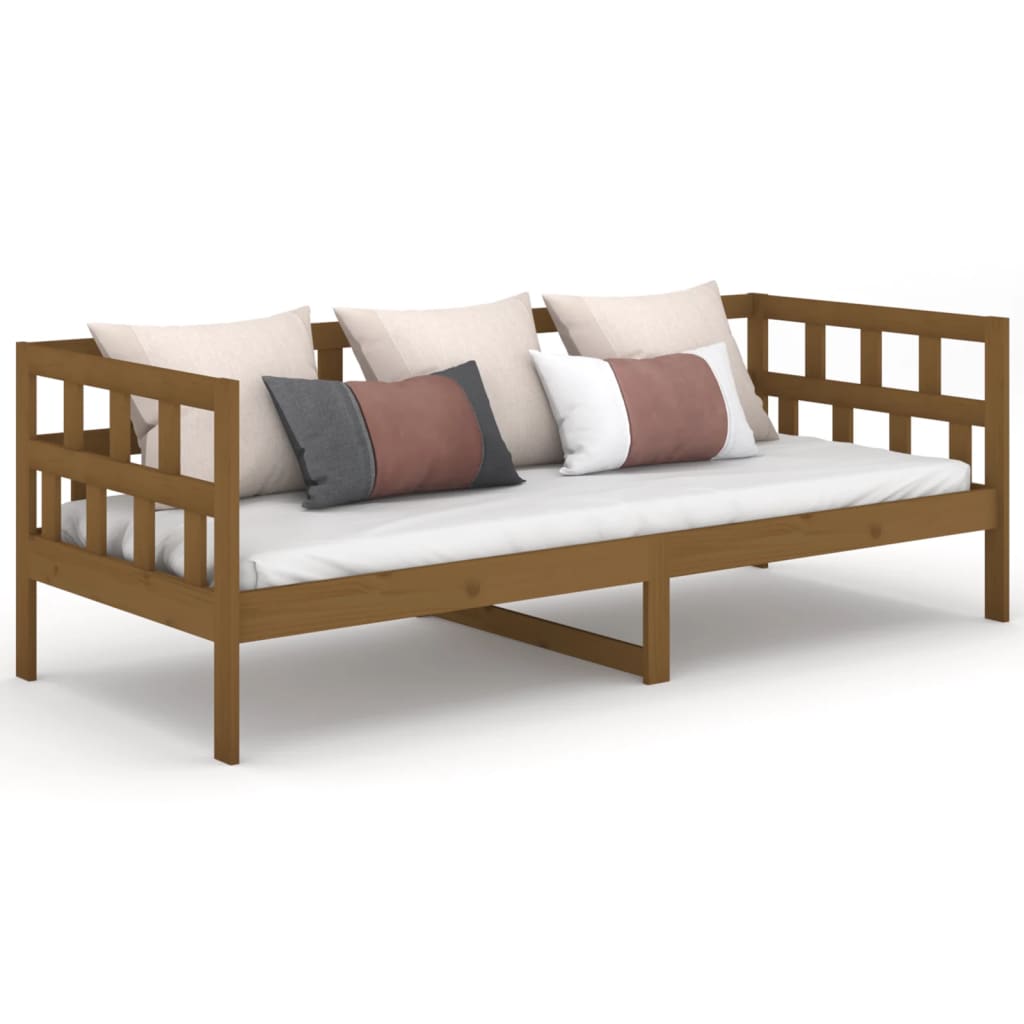 Daybed Honey Brown Solid Pine Wood 80x200 cm