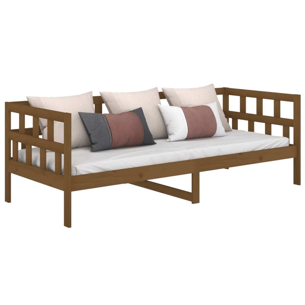 Daybed Honey Brown Solid Pine Wood 80x200 cm