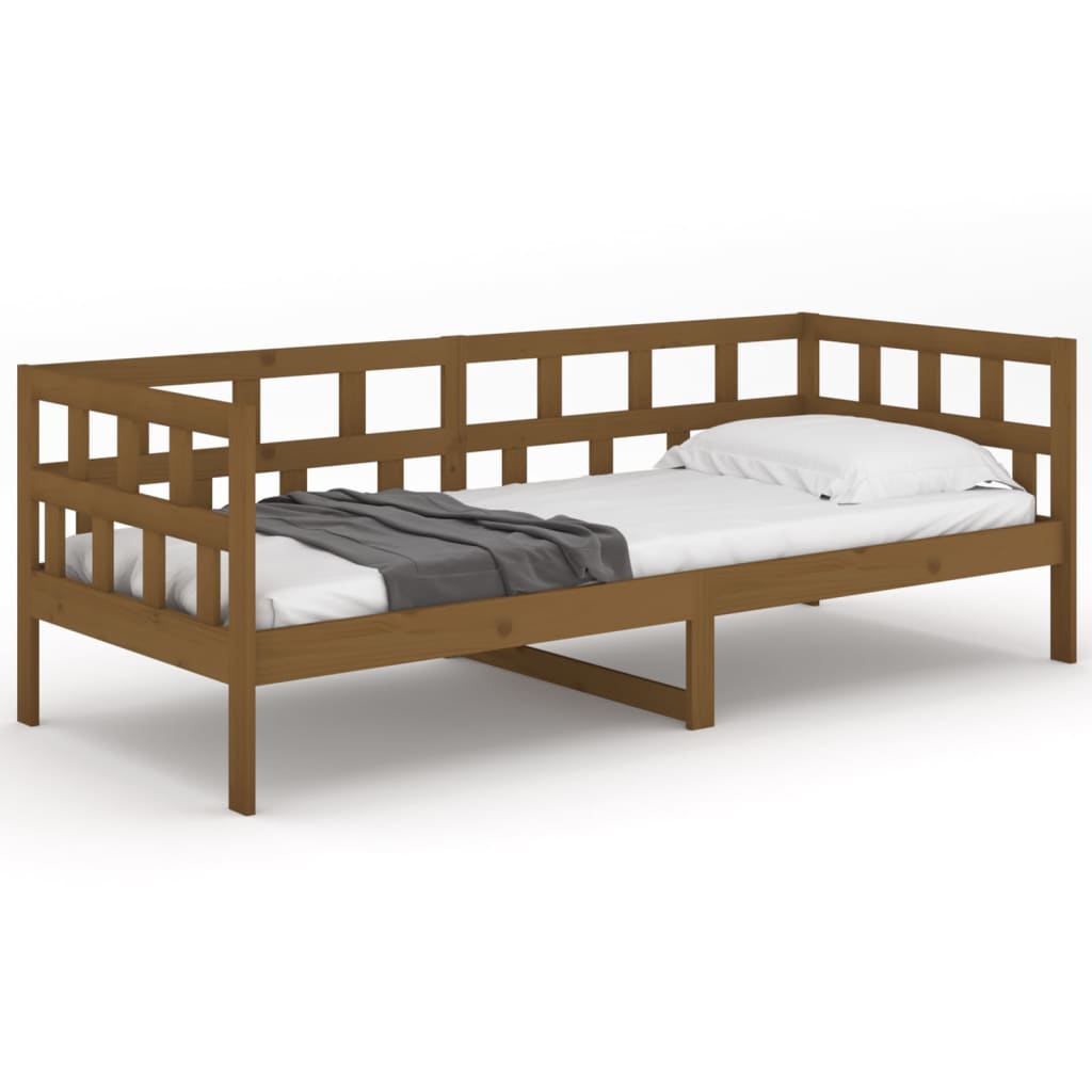 Daybed Honey Brown Solid Pine Wood 80x200 cm