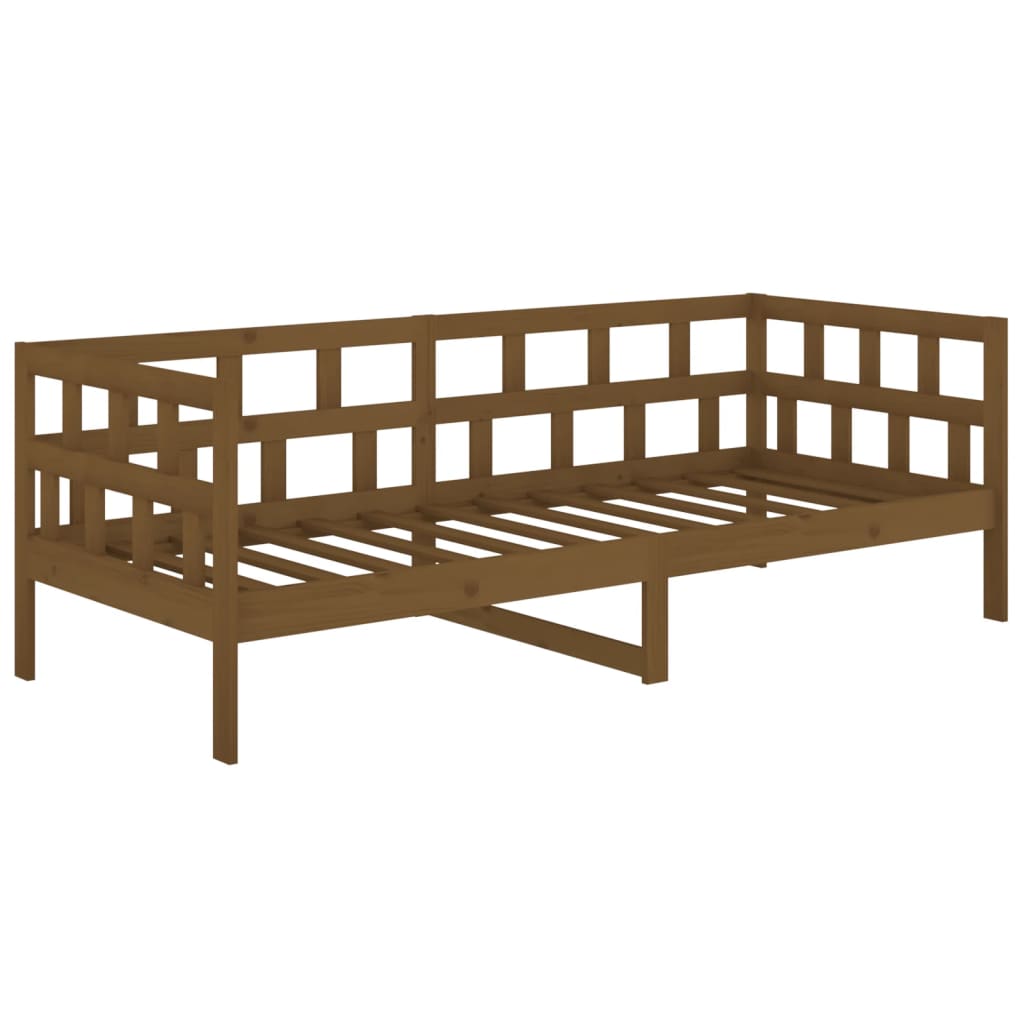 Daybed Honey Brown Solid Pine Wood 80x200 cm