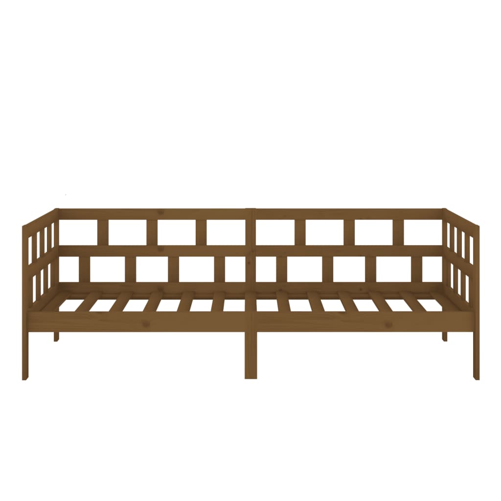 Daybed Honey Brown Solid Pine Wood 80x200 cm