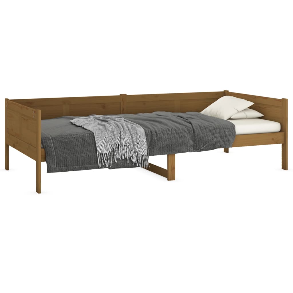 Daybed Honey Brown Solid Pine Wood 80x200 cm